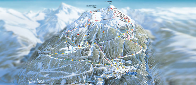 La Norma Piste Map